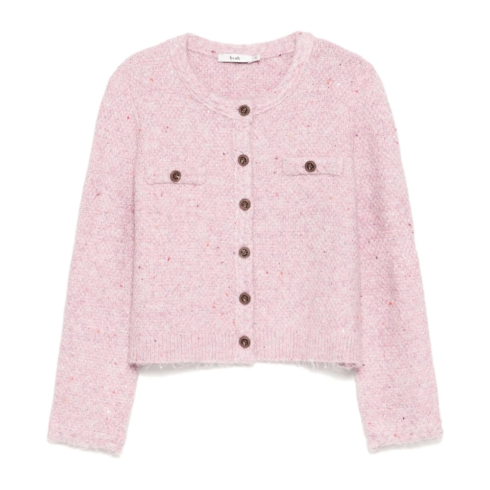 B+ab Pink Button-Up Cardigan